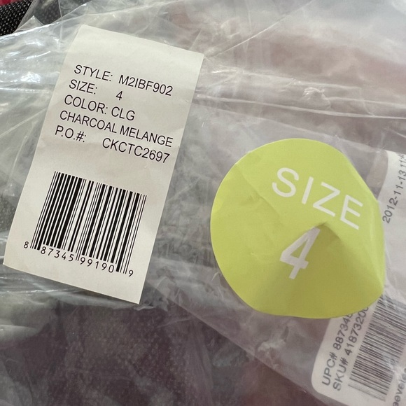 CALVIN KLEIN black tweed sheath dress with faux leather insets -4-NWT! - Picture 9 of 9